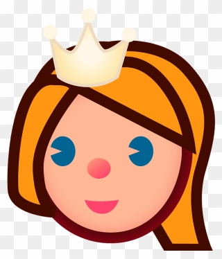 Princess Emoji Clipart - T-shirt - Png Download