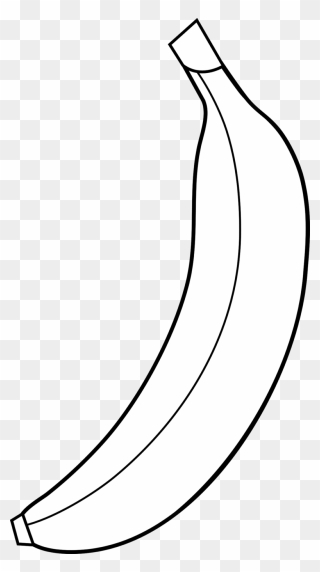 Banana Clipart Black And White - Png Download