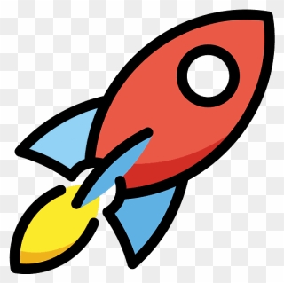 Rocket Emoji Clipart - Png Download