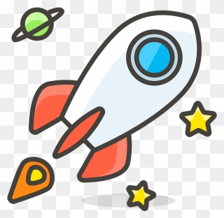 Rocket Emoji Clipart - อิ โม จิ จรวด - Png Download