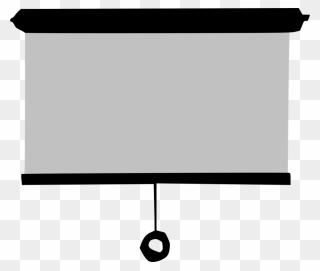 Black And White Movie Screen Clipart Png Picture Black - Projector Screen Transparent Background