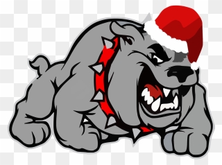 Christmas Bulldog Clipart - Rockdale County High School Logo - Png Download