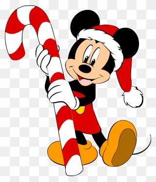 Christmas Santa Mickey Mouse Clipart Png - Cartoon Mickey Mouse Christmas Transparent Png