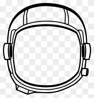 Transparent Helmet Clip Art At Clker - Transparent Background Astronaut Helmet Transparent - Png Download