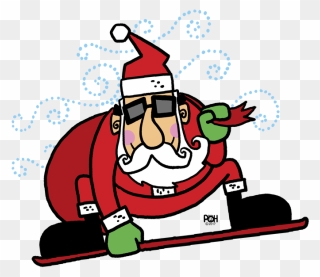 Transparent Snowboarding Clipart - Cartoon - Png Download