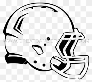 Football Helmet Clipart Black And White Jpg Download - Football Helmet Drawing Easy - Png Download
