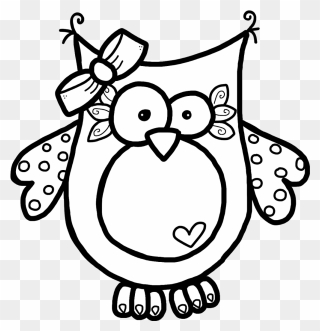 If You Head Over To Nikki"s Blog, You Will Get The - Melonheadz Owl Clipart Black And White - Png Download