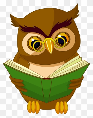 Books Clipart Owl - Books Clipart Transparent Background - Png Download