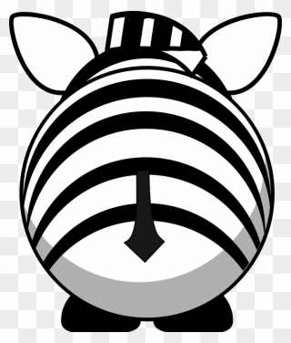 Line Art,head,symbol - Zebra Clipart - Png Download