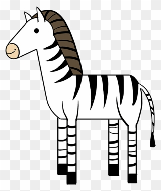 How To Draw A Zebra - Zebra Easy Drawing For Kids Clipart