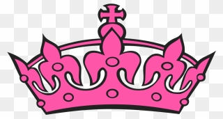 Pink Tilted Tiara And Number 26 Svg Clip Arts - Crown Clip Art - Png Download