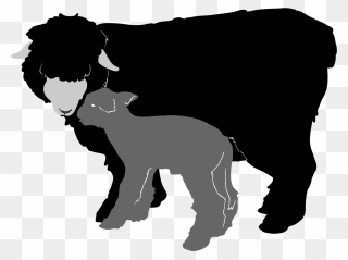 Sheep Silhouette Png - Silhuet Sheep Png Clipart