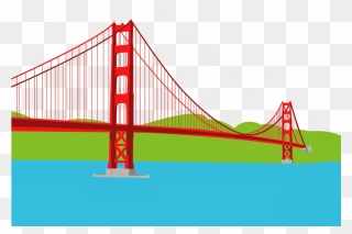Golden Gate Bridge Clipart Golden Gate Bridge Crissy - Golden Gate Bridge - Png Download