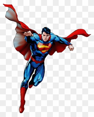 Superman Spider-man Superhero Captain America Wonder - Super Man Clear Background Clipart