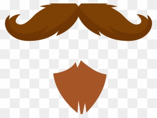 Transparent Moustache Clip Art - Beard And Mustache Clipart - Png Download
