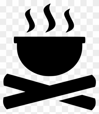 Cook Cooking Boil Fire Campfire Comments - Fire Cooking Png Icon Clipart