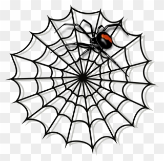 Line Art,spider Web,symmetry - Spider Web Clipart - Png Download