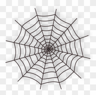 Transparent Spiderweb Clipart - Cartoon Spider Web Png