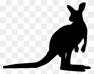 Australia Silhouette Animal - Kangaroo Silhouette Clipart