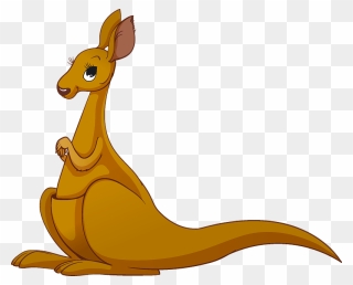 Kangaroo Clipart - Cartoon - Png Download