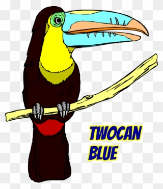Twocan Blue Live At - Toucans Clipart