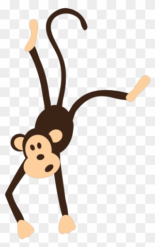 Zoo Animals Clipart Transparent , Png Download - Hanging Monkey Clipart