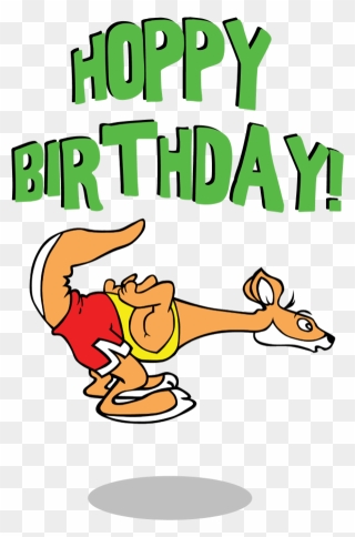 Kangaroo Happy Birthday - Happy Birthday Clip Art - Png Download