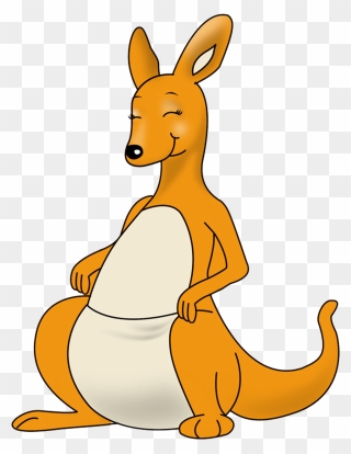 Australia Cartoon Clip Art - Transparent Kangaroo Clipart - Png Download
