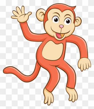 Ape Clipart Orange Monkey - Orange Monkey Ape - Png Download
