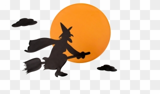 Witch Moon Clipart Free Clip Art Library Library Witchs - Halloween Witch Royalty Free - Png Download