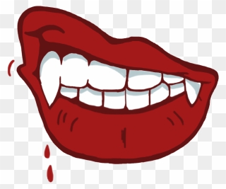 Transparent Vampire Teeth Clipart Transparent - Vampire Teeth Sticker Without Background - Png Download