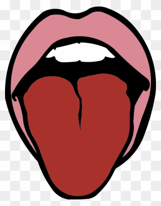 Lips And Tongue Graphic - Tongue Clipart - Png Download