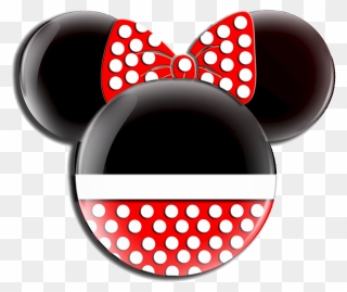 Minnie Mouse Head Circle Clipart