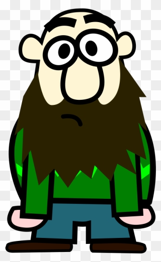 Cartoon Guy With Beard Clipart