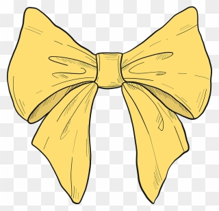 Yellow Bow Clipart - Png Download