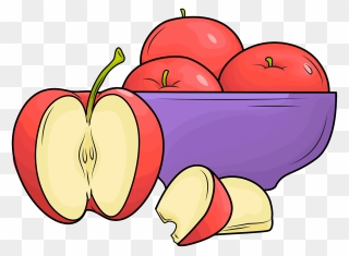 Apples In Plate Clipart Png Free A Plate Of Apples - Apples Clipart Transparent Png