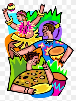 Vector Illustration Of Hawaiian Polynesian Luau Party - Havaianas Festa Png Clipart
