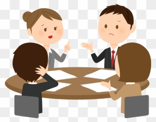 Business Meeting Meeting Cartoon Clipart