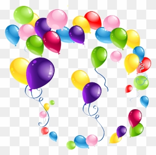 Party Balloons Clip Art - Transparent Background Birthday Balloons Clipart - Png Download