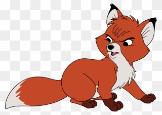 Fox Clipart Hurt - Fox And The Hound Drawing - Png Download