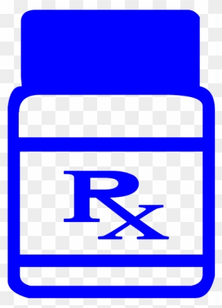 Rx Prescription Bottle Clipart Image - Medical Prescription - Png Download