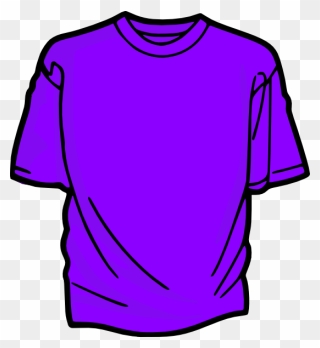 Purple Shirt Clipart Png Library Stock T Shirt Purple - T Shirt Clipart Transparent Png