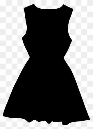 Dress Silhouette Clip Png - Little Black Dress Transparent Background