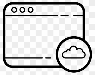 Window Cloud Icon - Icon Clipart