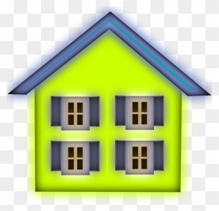 House With Four Windows Clipart