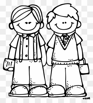 Friends Clipart Black And White - Png Download