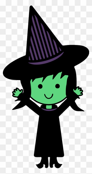Chibi Witch Clipart - Clipart Transparent Cute Witch - Png Download