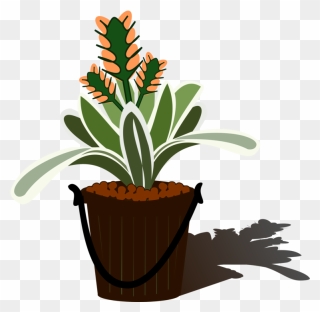 Transparent Plant Pngs - Vector Pot Bunga Png Clipart