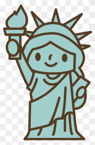 Liberty Drawing Coloring - Estatua De La Libertad Dibujo Clipart