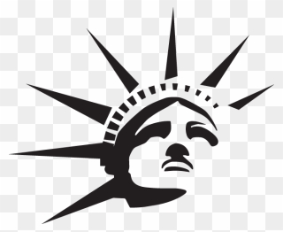 Library Of Statue Of Liberty Crown Image Free Download - Statue Of Liberty Head Drawing Clipart